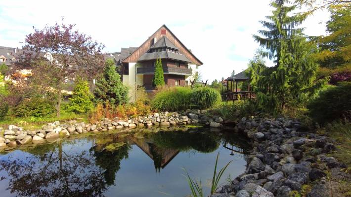 Sandra Spa Karpacz - Hotel am schönen Kurgarten von Krummhübel im Riesengebirge