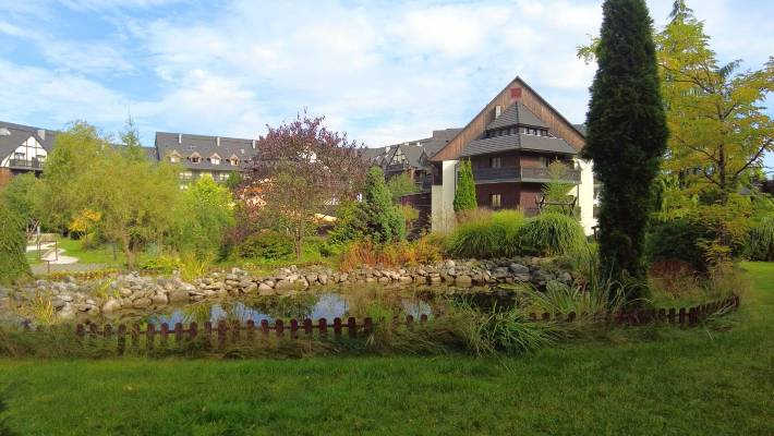 Sandra Spa Karpacz - Hotel am schönen Kurgarten von Krummhübel im Riesengebirge